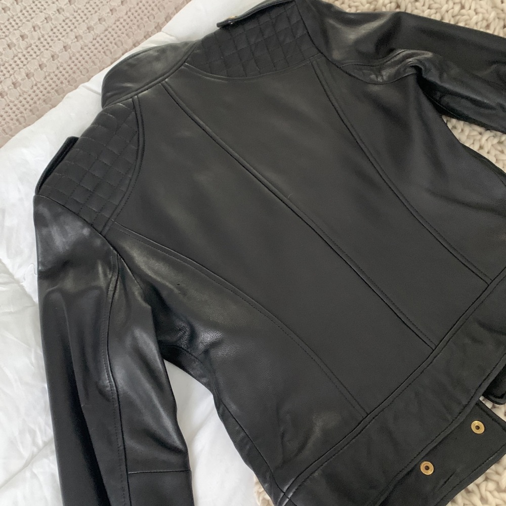 Black leather jacket - Picture 7 of 7